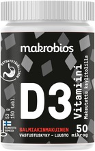 Makrobios D3-Vitamiini Salmiakki 50Mcg 150 Tablettia 53G