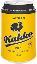 Laitilan Kukko Pils Alkoholiton 0,33L Olut, Gluteeniton (6418654005434)