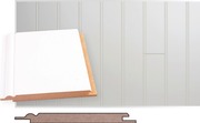 Maler Kattopaneeli Helmipaneeli Ympäripontattu Mdf 10X120x2070 Mel Valkoinen  81800 Maler (6418689018973)