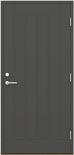 Ulko-Ovi Umpinainen Uop 10X21 Rr23 Harmaa Pystyuralla Oikea, Karmi 115 Mm, Kynnys Koivu Öljytty (6419261701580)