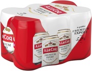 6 X A. Le Coq Premium Export 5,2% 0,33 L Tlk Kutiste (6419800011606)