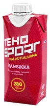 Teho Sport Palautusjuoma Voimaharjoitteluun Mansikka 0,33 L