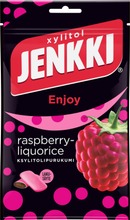 Jenkki Enjoy Raspberry-Liquorice Ksylitolipurukumi 100G