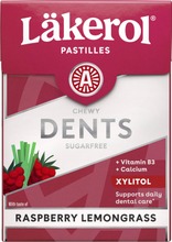 Läkerol Dents Raspberry Lemongrass Ksylitolipastilli 85G