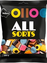Malaco Allsorts Lakritsisekoitus 250G (6420256015735)
