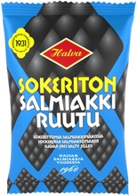 Halva Sokeriton Salmiakkiruutu 90 G (6420900004788)