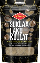 Halva Suklaalakukuulat Salmiakkitäytelakritsi & Liitulaku 140 G (6420900008953)