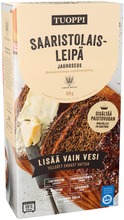 Tuoppi Saaristolaisleipä Jauhoseos, Laktoositon, Maidoton, Runsaskuituinen, Vegaaninen 420G (6421000200001)