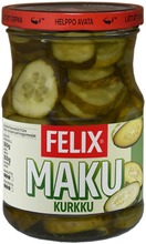 Felix Maku Viipaloituja Kurkkuja Mausteliemessä 560/300G (6424908461611)
