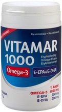 Vitamar 1000 Etyyliesteröity Omega-3-Kapseli 100 Kaps (6428300004643)