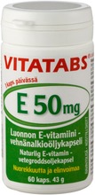 Vitatabs E 50 Mg E-Vitamiini-Vehnänalkioöljykapseli 60 Kaps (6428300006197)