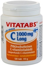 Vitatabs C 1000 Mg Long Pitkävaikutteinen C-Vitamiinitabletti 120 Tabl (6428300006319)