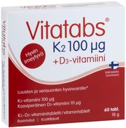 Vitatabs K2 100 + D3-Vitamiini 60 Tabl (6428300006548)