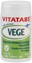 Vitatabs Vege Vitamiini-Hivenainetabletti 90 Tabl (6428300006869)