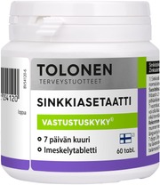 Tri Tolonen Omenanmakuinen Sinkkiasetaatti 60Tabl (6430012054120)