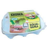 Laitilan Kanatarha Soijavapaalla Rehulla Ruokittujen Lattiakanojen Munia M6 (6430017902068)