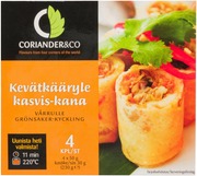 Coriander&Co 4X50g Kasvis-Kana Kevätkääryle + 30G Dippikastiketta (6430030350075)