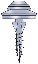Keraplast Valokateruuvi Rst 4,8X32 + Ø19 Mm Aluslevy Al./Epdm-Kumi+T20 Kärki/Box (6430036646400)