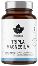 Puhdistamo 78g Tripla Magnesium lisäravinne 120kaps (6430039221802)