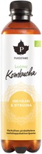 Puhdistamo Luomu Kombucha Teejuoma Inkivääri & Sitruuna 370Ml (6430039222205)
