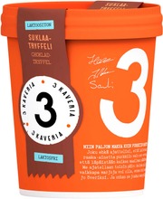 3 Kaverin Laktoositon Suklaatryffelijäätelö 500Ml (6430048441277)