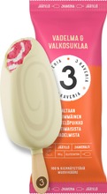 3 Kaverin Jäätelö Jäätelöpuikko Vadelma & Valkosuklaa 80G (6430048444223)