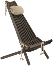 Ecofurn Ekotuoli+Tyyny, Mänty Musta Öljytty (6430054491709)