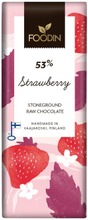 Foodin Luomusuklaa Strawberry 40G (6430055218626)