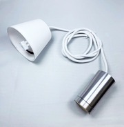 Heat Wire Kit Lampunjohto 1,6M Kangasjohdolla Ja Tyylikäs Alumiininen Lampunpidin. Yhdistele Esim. Vallila Varjostimeen Tai Haluamaasi Kupuuun. Kattokoukku Kiinnitys. (6430062130478)