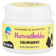 Hammaskeiju Kotimainen Täysksylitolipastilli Salmiakki 90 G (6430063378305)