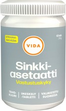Vida Ravintolisävalmiste Sinkki-Asetaatti Imesketävä Sitruuna-Inkivääri 63 Tabettial / 54 G (6430067845346)