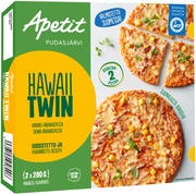 Apetit Hawaii Twin Kinkku-Ananaspizza Pakaste 2X280g (6430104958206)