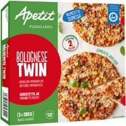 Apetit Bolognese Twin Jauheliha-Paprikapizza Pakaste 2X280g (6430104958244)