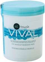 Vival 100Kpl Oil Touch Silmämeikinpoistolaput Vedenkestävälle Meikille