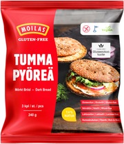 Moilas Gluten-Free Tumma Pyöreä 3 Kpl 240 G, Kypsä Pakaste (6431901840428)