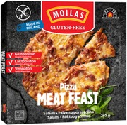 Moilas Gluten-Free, Gluteeniton Meat Feast Pizza 265G, Pakaste (6431903749125)
