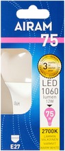 Airam Led 12W Vakiolamppu Opaali E27 1060Lm 2700K (6435200242426)