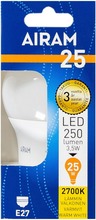 Airam Led 3,5W Vakiolamppu Opaali E27 250Lm 2700K (6435200248305)