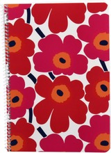 Karto Marimekko Kierrevihko A5/40 Unikko Punainen (6438224121203)
