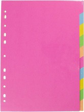 Karto Kartonkirekisteri A4 1-10 Värilajitelma (6438224372100)