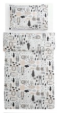 Familon Lasten Pussilakanasetti Kaverit Organic Kaakao 120X160/40X60 (6438291098149)