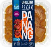 Kotimaista Kanan Fileekuutiopala Panang 350G (6438348001252)