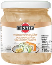 Miyata Sushi Ginger 190/110G Viipaloitu Inkivääri Riisiviinietikkaliemessä (6933362462558)