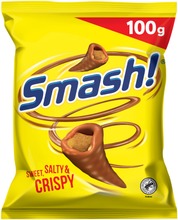 Nidar Smash! Maitosuklaa Maissisnacks 100G (7037710090055)