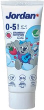 Jordan Mild Strawberry Taste Kids 0-5 Vuotta Lasten Hammastahna 50Ml (7046110071519)
