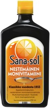 Sana-Sol Nestemäinen Appelsiininmakuinen Monivitamiinivalmiste 250Ml