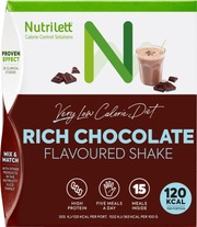 Nutrilett Rich Chocolate Shake Vlcd-Dieettivalmiste Suklaapirtelö 15X33g (7070866023508)