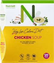 Nutrilett Chicken Soup Vlcd Vähälaktoosinen Kanakeitto Erittäin Niukkaenergiainen Ruokavalionkorvike 15X33g (7070866029555)