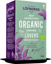 Löfbergs Organic Medium Roast 450G Kahvi Luomu (7310050001791)