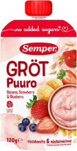 Semper 120G Puuro Mansikka & Banaani Alkaen 6 Kk Käyttövalmis Lastenpuuro (7310100690883)